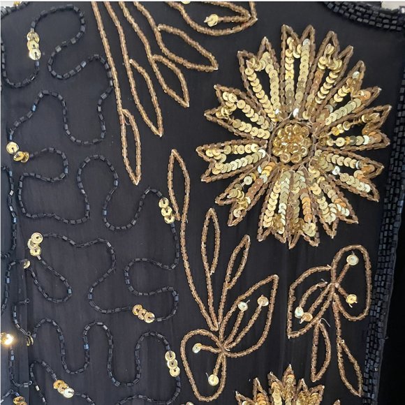 Vintage Silk Beaded Jacket - Picture 3 of 5